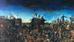 Dawn at the Alamo, H.A. McArdle (1905), on display at the Texas State Capitol